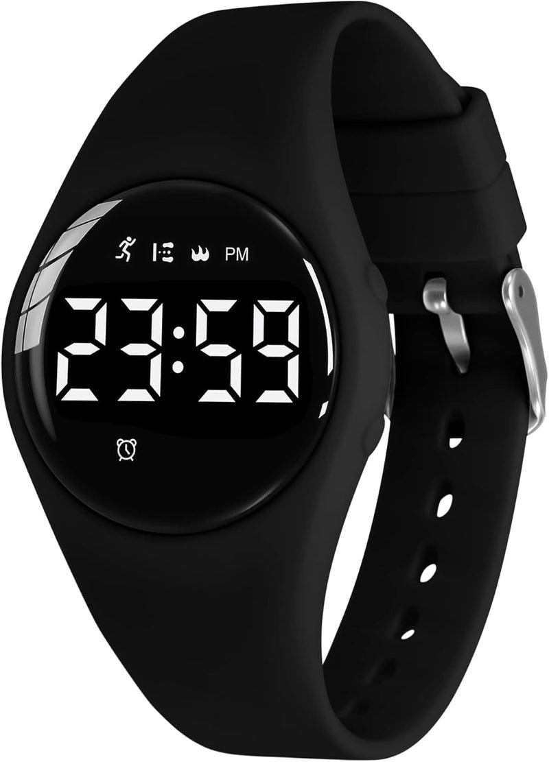 A ALPS Kids Watches for Girls Boys Digital Sport Watch with Step Counter Pedometer Vibration Alarm Clock, No App Waterproof Fitness Tracker Kids Watch Boys Girls Teens Students Ages 5-16 - Image 1